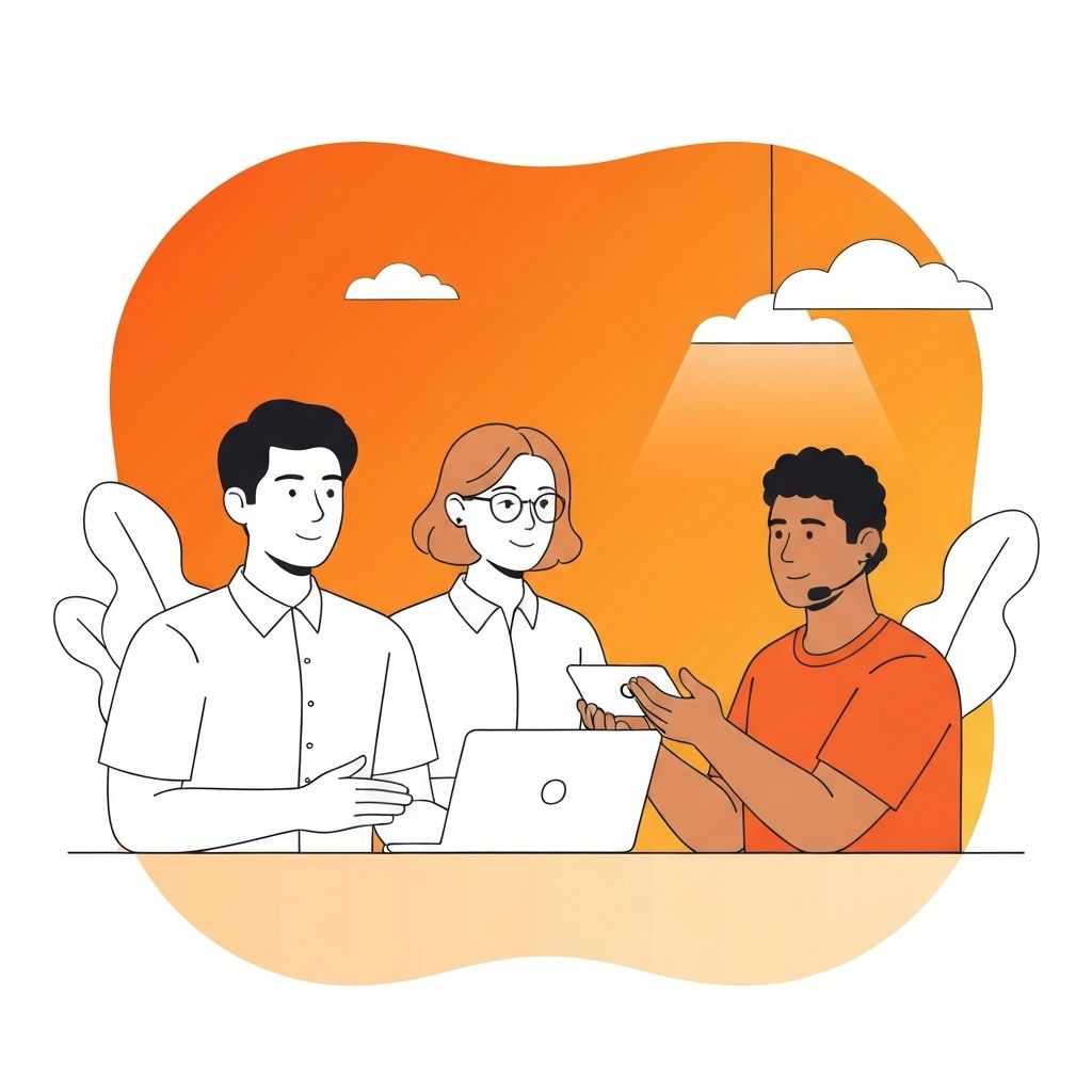 Ilustração Suporte Dedicado